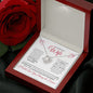 To My Beautiful Wife (Valentine Corner Hearts) - Love Knot Necklace
