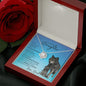 To My beautiful Daughter (Wolf Theme) - Love Knot Necklace