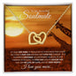 To My Beautiful Soulmate (Giraffe) - Interlocking Hearts Necklace
