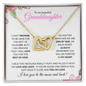Granddaughter (Pink Card) - Interlocking Hearts Necklace