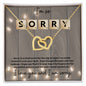 I'm so Sorry (Scrabble) - Interlocking Heart Necklace