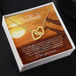 To My Beautiful Soulmate (Giraffe) - Interlocking Hearts Necklace