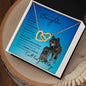 To My Beautiful Daughter - Open closing (Wolf Theme)- Interlocking Hearts Necklace