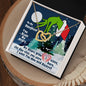 Daughter: You Stole My Heart (Grinch Christmas) - Interlocking Hearts Necklace