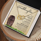 Granddaughter from Grandmother (Lioness Card) - Interlocking Hearts Necklace