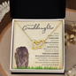 Granddaughter from Grandmother (Lioness Card) - Interlocking Hearts Necklace