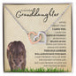 Granddaughter from Grandmother (Lioness Card) - Interlocking Hearts Necklace