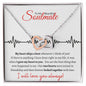 To My Beautiful Soulmate (Locked in Love) - Interlocking hearts necklace