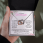 Granddaughter (Pink Card) - Interlocking Hearts Necklace
