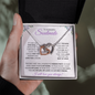 Soulmate (Purple Card) - Interlocking Heart Necklace