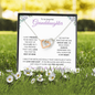 Granddaughter (Purple card) - Interlocking Hearts Necklace