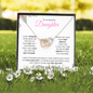 Daughter (Pink Card) - Interlocking Heart Necklace