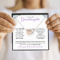 Granddaughter (Purple card) - Interlocking Hearts Necklace