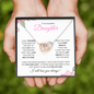 Daughter (Pink Card) - Interlocking Heart Necklace