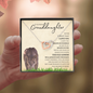 Granddaughter from Grandmother (Lioness Card) - Interlocking Hearts Necklace