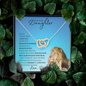 Daughter From Dad (Blue Lion Card) - Interlocking Hearts Necklace