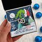 To My Sexy Wife : You Stole My Heart (Grinch Christmas) - Interlocking Hearts Necklace