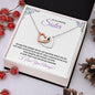 To My Amazing Sister (Purple) - Interlocking Hearts Necklace
