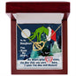 Daughter: You Stole My Heart (Grinch Christmas) - Interlocking Hearts Necklace