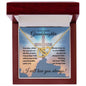 Granddaughter (Cross Card) - Interlocking Hearts Necklace