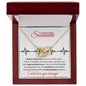 To My Beautiful Soulmate (Locked in Love) - Interlocking hearts necklace