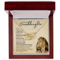 Granddaughter from Grandfather (Lion Card) - Interlocking Heart Necklace
