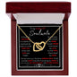 To My Smoking Hot Soulmate ( Red Hot Black Card) - Interlocking Hearts Necklace