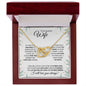 Wife (Speckled Berry Christmas Card) - Interlocking Hearts Necklace