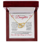 To Our Amazing Daughter from Mom and Dad (Valentine) - Interlocking Hearts Necklace