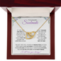 Soulmate (Purple Card) - Interlocking Heart Necklace