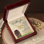 Granddaughter from Grandmother (Lioness Card) - Interlocking Hearts Necklace
