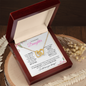 Daughter (Pink Card) - Interlocking Heart Necklace