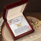 To My Beautiful Daughter (Miles Apart) - Interlocking Hearts Necklace