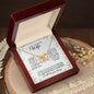 Wife (Speckled Berry Christmas Card) - Interlocking Hearts Necklace