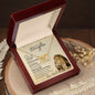Daughter From Dad (Lion Card) - Interlocking Hearts Necklace