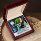 To My Sexy Wife : You Stole My Heart (Grinch Christmas) - Interlocking Hearts Necklace