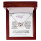 Wife (Purple Card) - Interlocking Hearts Necklace