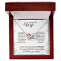 Wife (Speckled Berry Christmas Card) - Interlocking Hearts Necklace