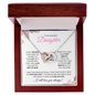 Daughter (Pink Card) - Interlocking Heart Necklace