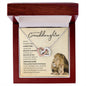 Granddaughter from Grandfather (Lion Card) - Interlocking Heart Necklace