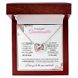 Granddaughter (Pink Card) - Interlocking Hearts Necklace