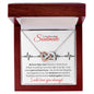 To My Beautiful Soulmate (Locked in Love) - Interlocking hearts necklace