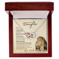 Daughter From Dad (Lion Card) - Interlocking Hearts Necklace