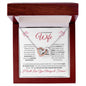 To My Beautiful Wife (Valentine Hearts) - Interlocking Hearts Necklace