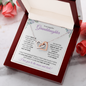 Granddaughter (Purple card) - Interlocking Hearts Necklace