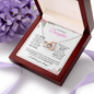 Daughter (Pink Card) - Interlocking Heart Necklace