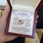 Soulmate (Purple Card) - Interlocking Heart Necklace