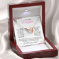 Daughter (Pink Card) - Interlocking Heart Necklace
