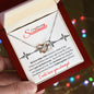 To My Beautiful Soulmate (Locked in Love) - Interlocking hearts necklace