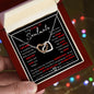 To My Smoking Hot Soulmate ( Red Hot Black Card) - Interlocking Hearts Necklace